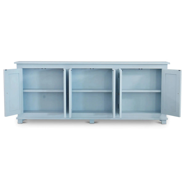 Bramble Osborne Narrow Sideboard In Ocean Blue-Bramble-Blue Hand Home