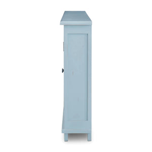 Bramble Osborne Narrow Sideboard In Ocean Blue-Bramble-Blue Hand Home