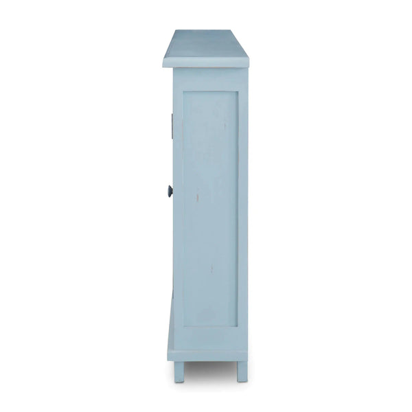 Bramble Osborne Narrow Sideboard In Ocean Blue-Bramble-Blue Hand Home