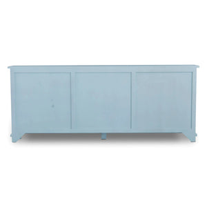 Bramble Osborne Narrow Sideboard In Ocean Blue-Bramble-Blue Hand Home