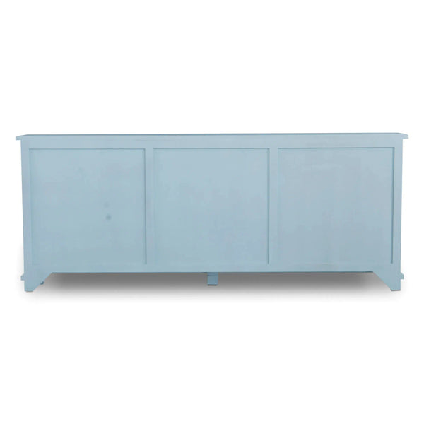 Bramble Osborne Narrow Sideboard In Ocean Blue-Bramble-Blue Hand Home