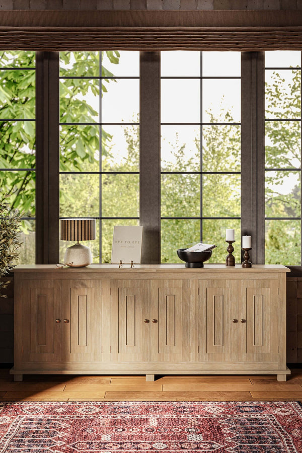 Bramble Osborne Narrow Sideboard In Sandbar-Bramble-Blue Hand Home