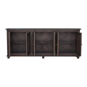 Bramble Osborne Narrow Sideboard In Walnut-Bramble-Blue Hand Home