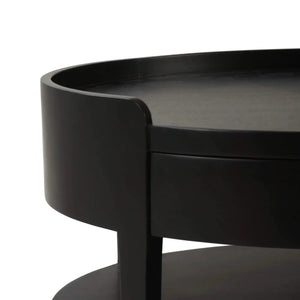 Bramble Oslo Side Table In Batavia Black-Bramble-Blue Hand Home