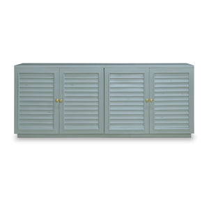 Bramble Oxford Shutter 4 Door Sideboard In Ocean Blue-Bramble-Blue Hand Home