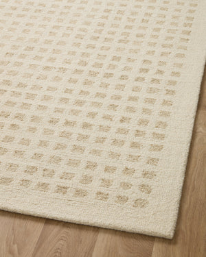 Chris Loves Julia x Loloi Polly Rugs - Ivory / Natural-Blue Hand Home