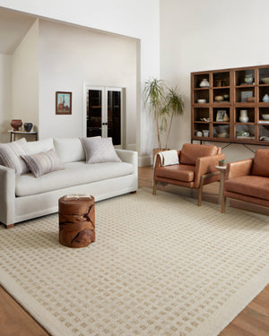Chris Loves Julia x Loloi Polly Rugs - Ivory / Natural-Blue Hand Home