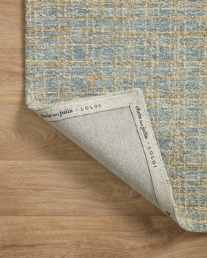Chris Loves Julia x Loloi Polly Rugs - Blue / Sand-Blue Hand Home