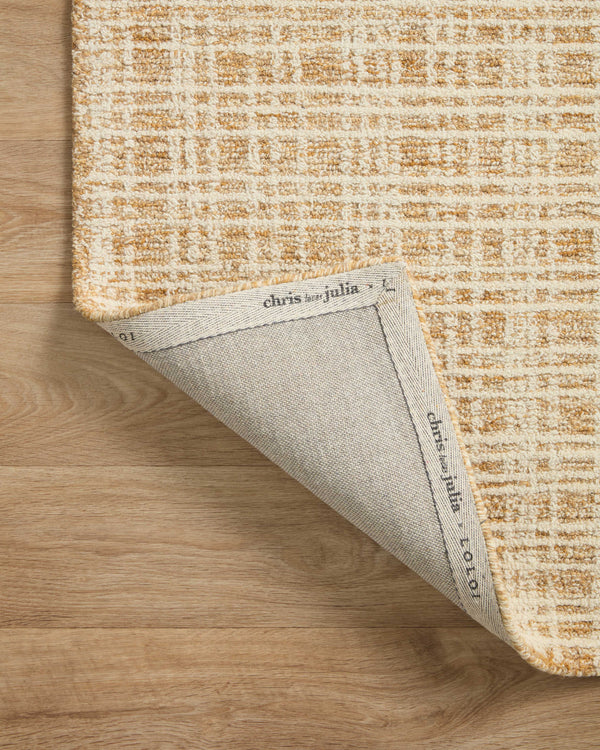 Chris Loves Julia x Loloi Polly Rugs - Straw / Ivory-Blue Hand Home