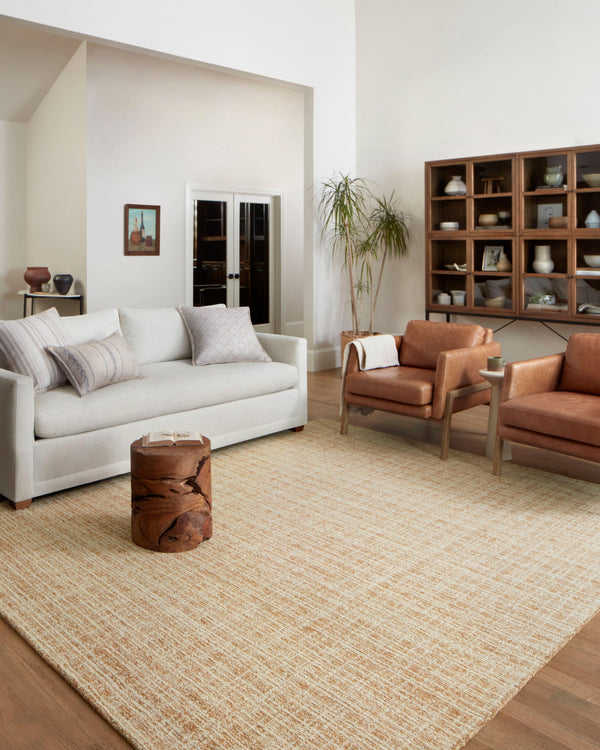 Chris Loves Julia x Loloi Polly Rugs - Straw / Ivory-Blue Hand Home