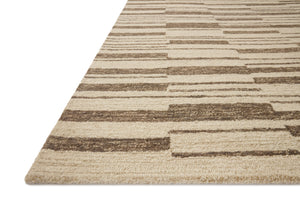 Chris Loves Julia x Loloi Polly Rugs - Beige / Tobacco-Blue Hand Home