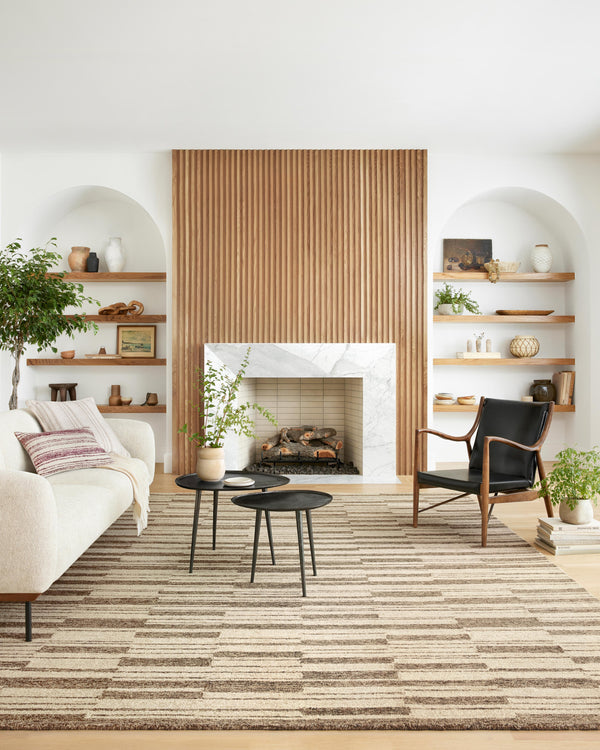 Chris Loves Julia x Loloi Polly Rugs - Beige / Tobacco-Blue Hand Home