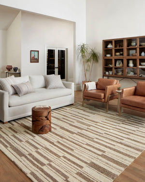Chris Loves Julia x Loloi Polly Rugs - Beige / Tobacco-Blue Hand Home