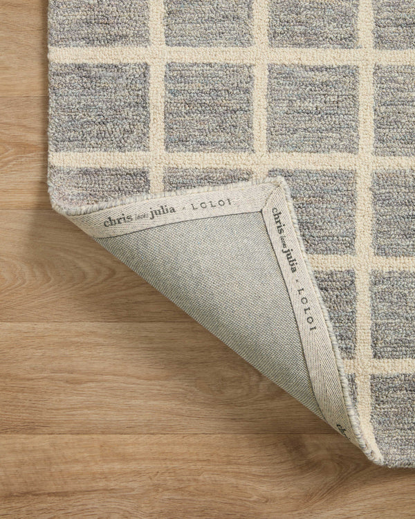 Chris Loves Julia x Loloi Polly Rugs - Slate / Ivory-Blue Hand Home