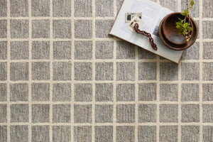 Chris Loves Julia x Loloi Polly Rugs - Slate / Ivory-Blue Hand Home