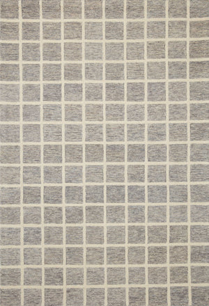 Chris Loves Julia x Loloi Polly Rugs - Slate / Ivory-Blue Hand Home