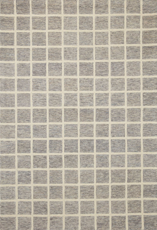 Chris Loves Julia x Loloi Polly Rugs - Slate / Ivory-Blue Hand Home