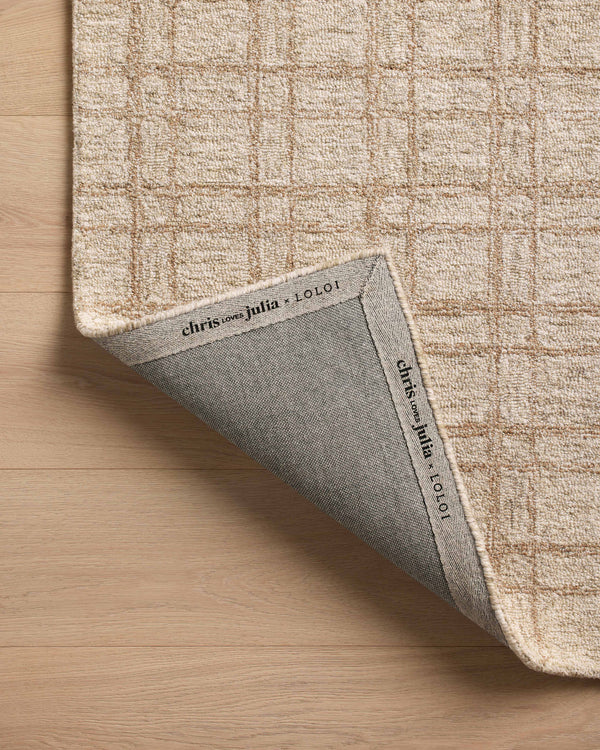 Chris Loves Julia x Loloi Polly Rugs - Khaki / Sand-Blue Hand Home