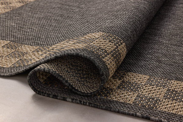 Chris Loves Julia x Loloi Providence Rugs - Charcoal / Natural-Blue Hand Home