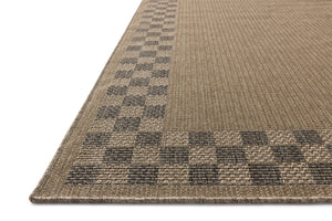 Chris Loves Julia x Loloi Providence Rugs - Natural / Charcoal-Blue Hand Home