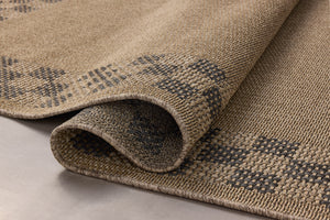 Chris Loves Julia x Loloi Providence Rugs - Natural / Charcoal-Blue Hand Home