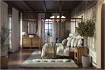 Palmetto Lounge Chair in Solid Hardwood with Handcrafted Details-Blue Hand Home