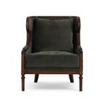 Palmetto Lounge Chair in Solid Hardwood with Handcrafted Details-Blue Hand Home
