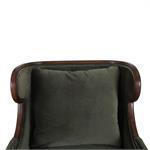 Palmetto Lounge Chair in Solid Hardwood with Handcrafted Details-Blue Hand Home