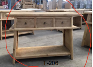 Portland Console-Blue Hand Home