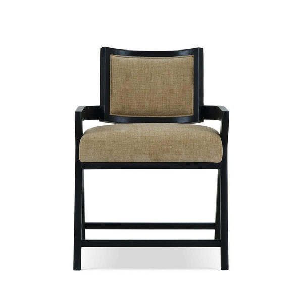 Pierre Dining Chair w/ Upholstered Back-Blue Hand Home