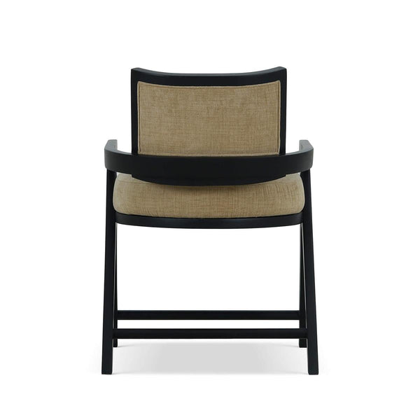 Pierre Dining Chair w/ Upholstered Back-Blue Hand Home