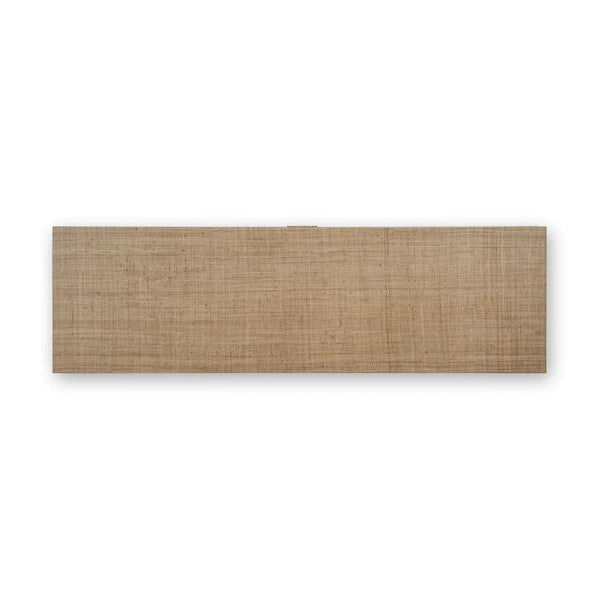 Bramble Pierre Mid Century Buffet Wrapped In Raw Raffia W/ Straw Wash Legs-Bramble-Blue Hand Home