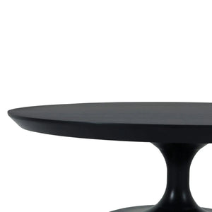 Bramble Pierre Round Coffee Table in Batavia Black-Bramble-Blue Hand Home