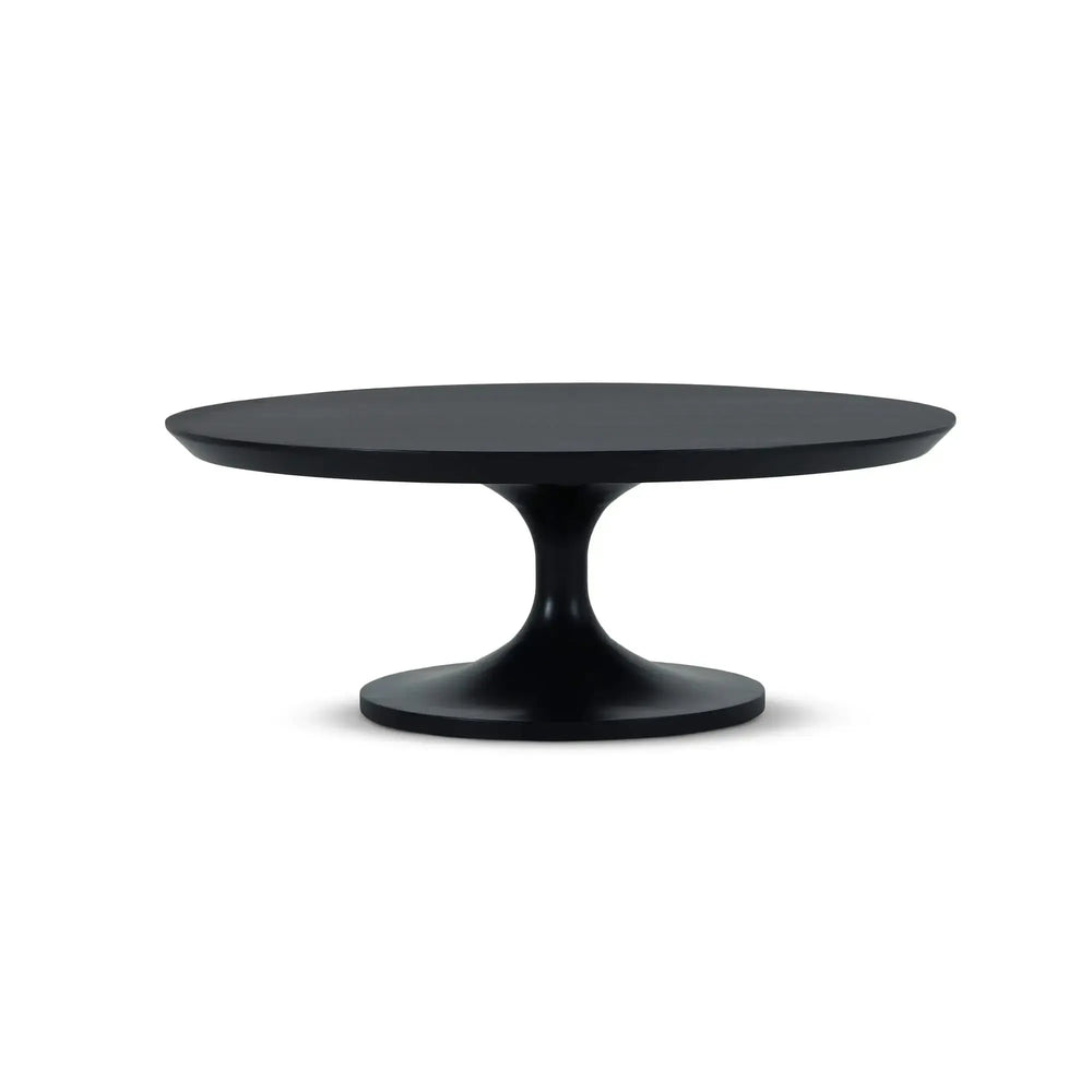 Bramble Pierre Round Coffee Table in Batavia Black-Bramble-Blue Hand Home