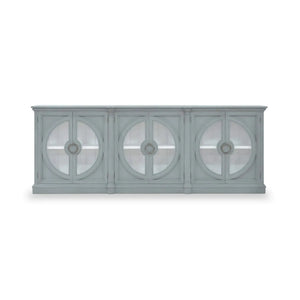 Bramble Pimlico 6 Door Sideboard In Grey Charleston W/ True White Interior-Bramble-Blue Hand Home