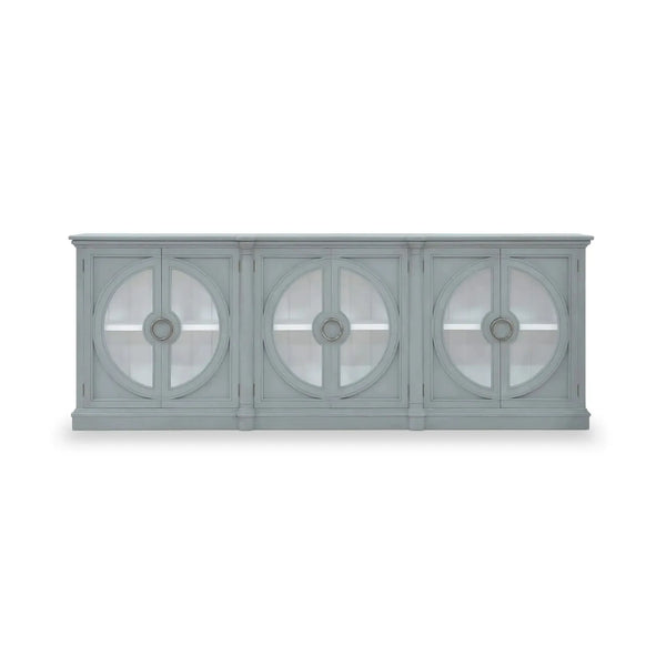 Bramble Pimlico 6 Door Sideboard In Grey Charleston W/ True White Interior-Bramble-Blue Hand Home