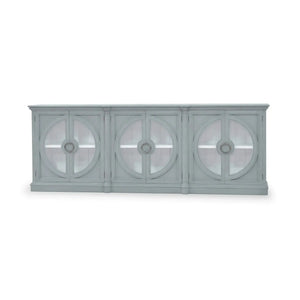 Bramble Pimlico 6 Door Sideboard In Grey Charleston W/ True White Interior-Bramble-Blue Hand Home