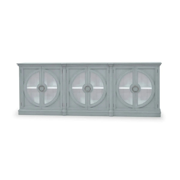 Bramble Pimlico 6 Door Sideboard In Grey Charleston W/ True White Interior-Bramble-Blue Hand Home