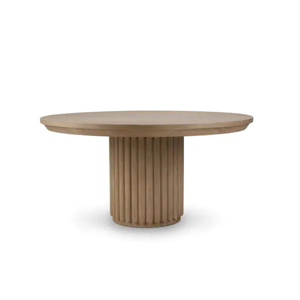 Bramble Portobello 60" Round Dining Table In Sandbar-Bramble-Blue Hand Home