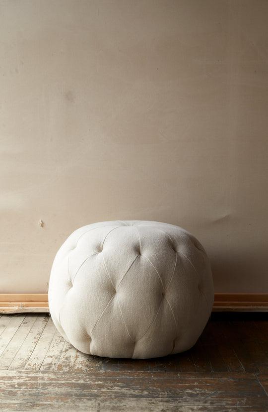 Cisco Home Pouf Round Ottoman - See All Sizes-Blue Hand Home