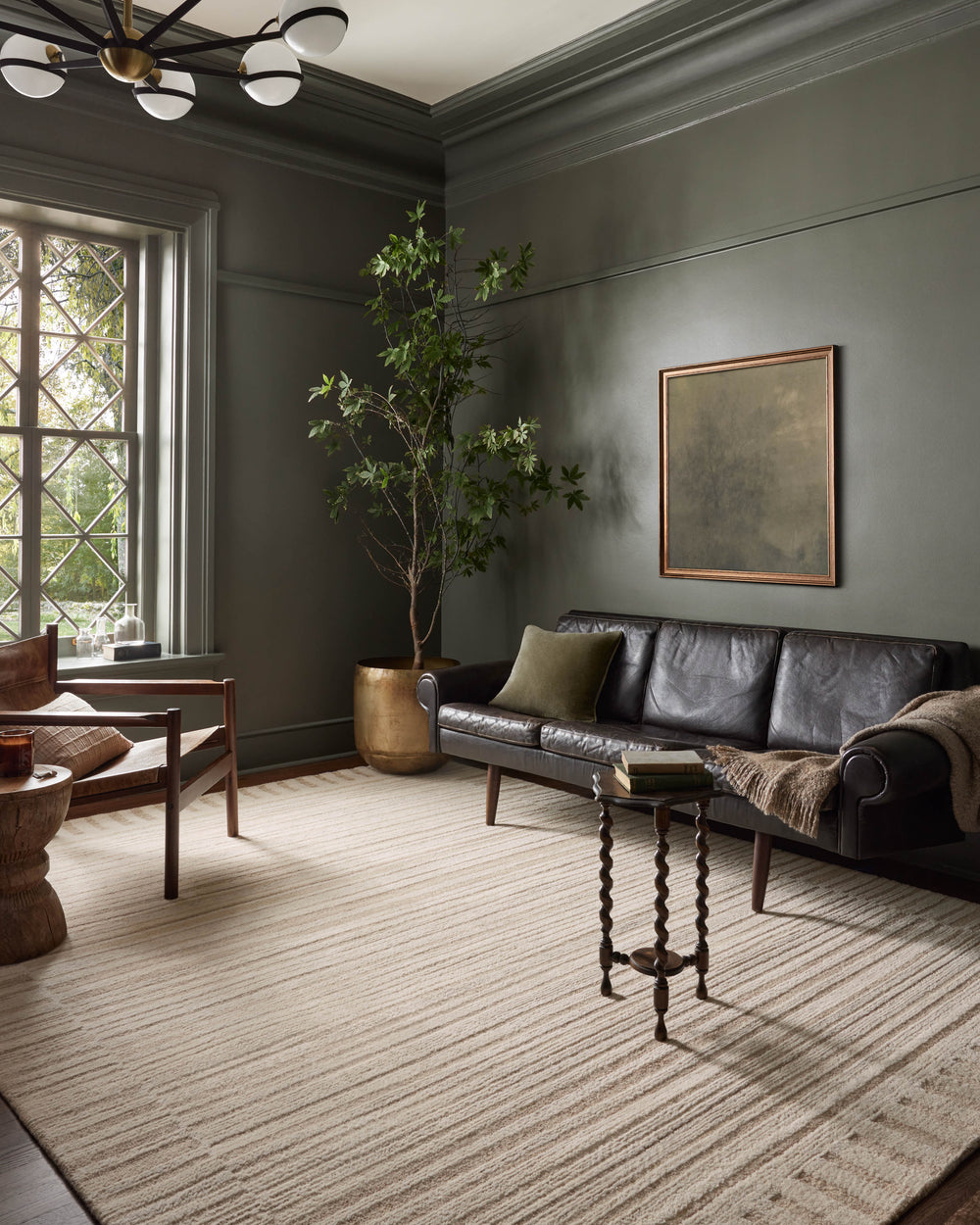 Magnolia Home by Joanna Gaines x Loloi Rae Rug - Natural / Oatmeal-Blue Hand Home
