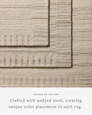 Magnolia Home by Joanna Gaines x Loloi Rae Rug - Natural / Oatmeal-Blue Hand Home