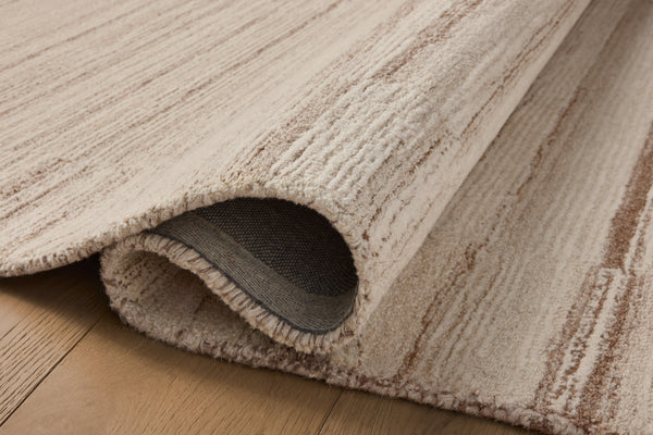 Magnolia Home by Joanna Gaines x Loloi Rae Rug - Natural / Oatmeal-Blue Hand Home