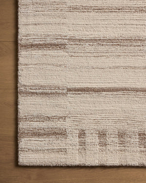 Magnolia Home by Joanna Gaines x Loloi Rae Rug - Natural / Oatmeal-Blue Hand Home