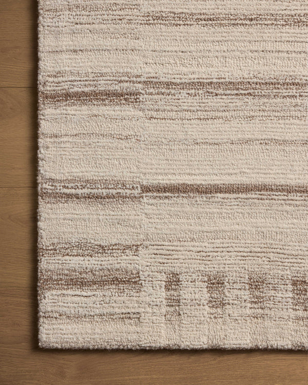 Magnolia Home by Joanna Gaines x Loloi Rae Rug - Natural / Oatmeal-Blue Hand Home