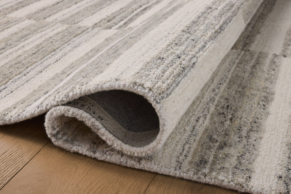 Magnolia Home by Joanna Gaines x Loloi Rae Rug - Stone / Ivory-Blue Hand Home