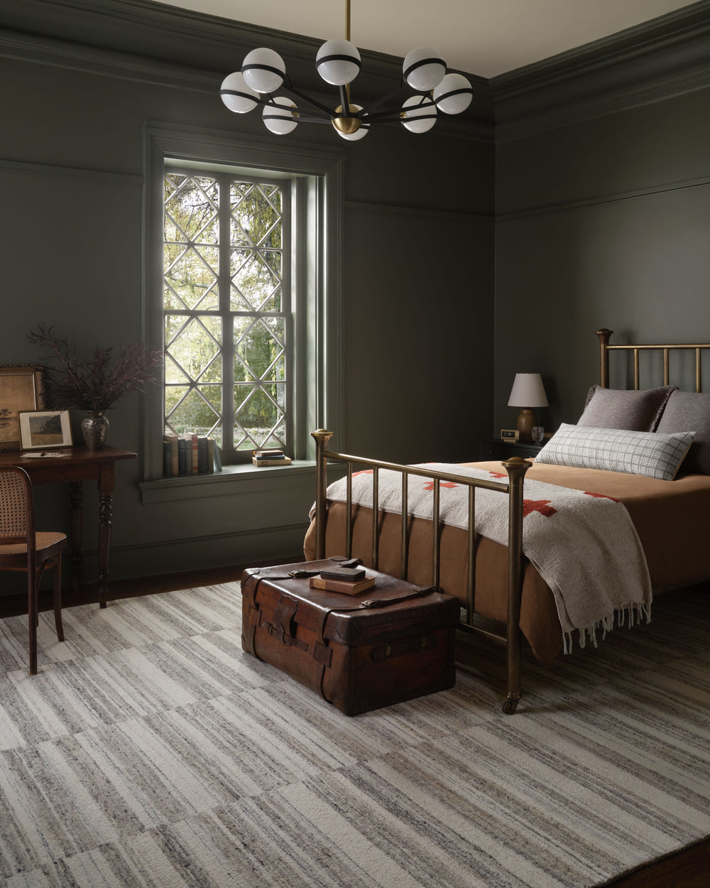 Magnolia Home by Joanna Gaines x Loloi Rae Rug - Stone / Ivory-Blue Hand Home