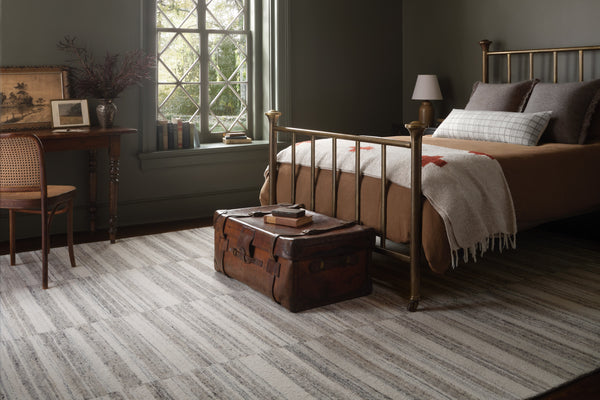 Magnolia Home by Joanna Gaines x Loloi Rae Rug - Stone / Ivory-Blue Hand Home