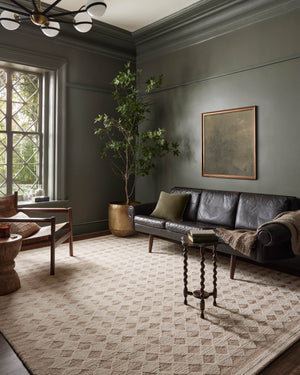 Magnolia Home by Joanna Gaines x Loloi Rae Rug - Natural / Ivory-Blue Hand Home