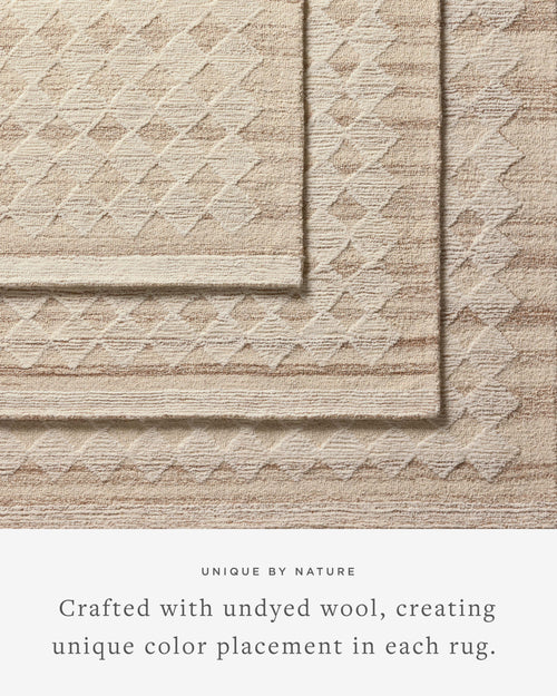 Magnolia Home by Joanna Gaines x Loloi Rae Rug - Natural / Ivory-Blue Hand Home